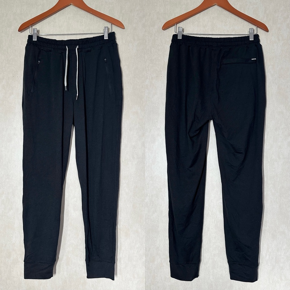 Vuori Men’s Ponto Performance Jogger Pants Pull On in Charcoal Heather S - Picture 2 of 16